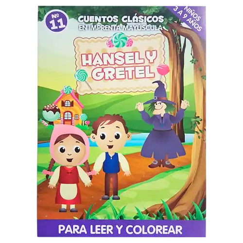 CUENTO GDE PARA COLOREAR HANSEL Y GRETEL CBA