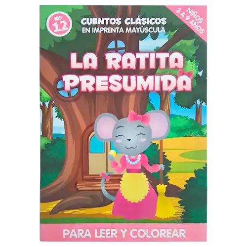 CUENTO GDE PARA COLOREAR LA RATITA CBA