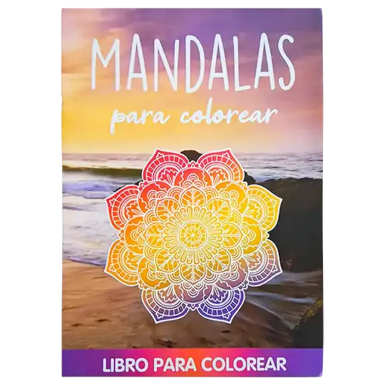 LIBRO GDE PARA COLOREAR MANDALAS FLORES CBA