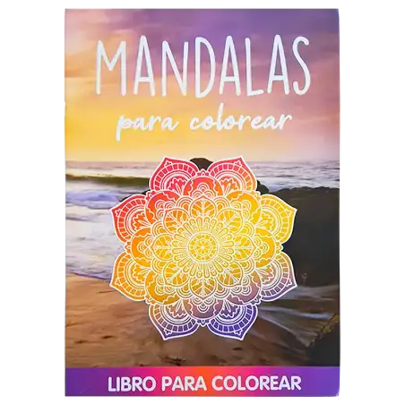 LIBRO GDE PARA COLOREAR MANDALAS FLORES CBA