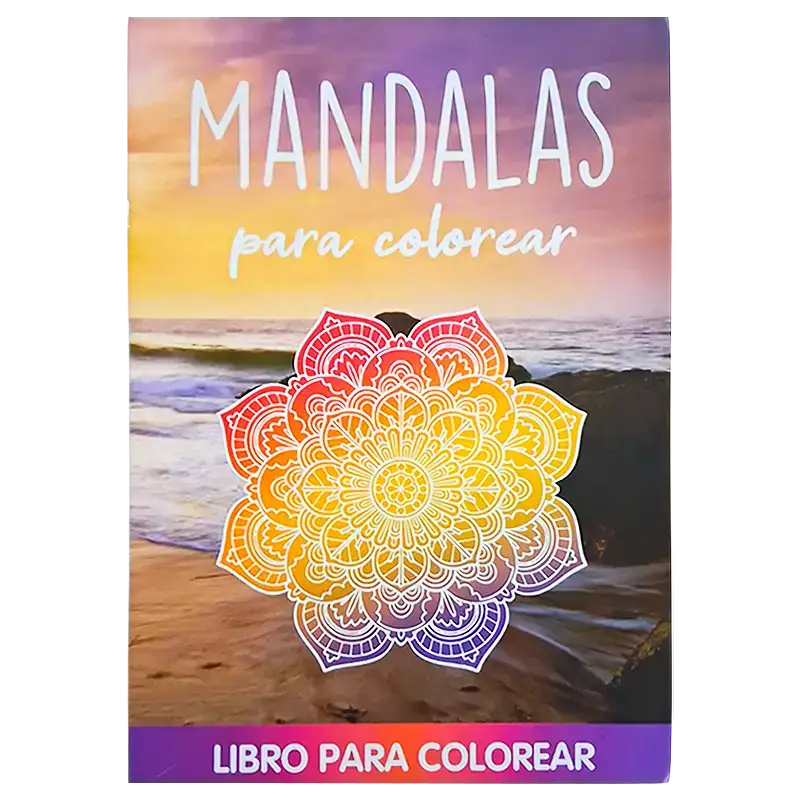 LIBRO GDE PARA COLOREAR MANDALAS FLORES CBA