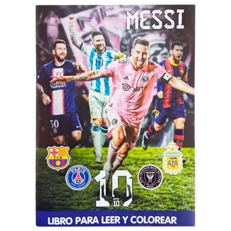 LIBRO A5 PARA COLOREAR MESSI CBA