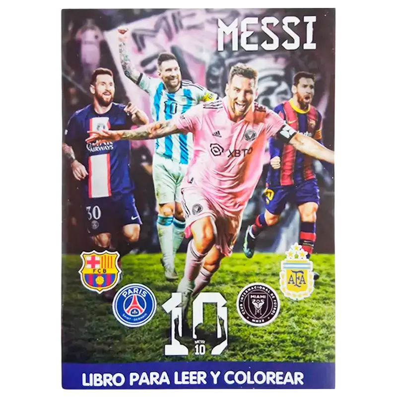 LIBRO A5 PARA COLOREAR MESSI CBA
