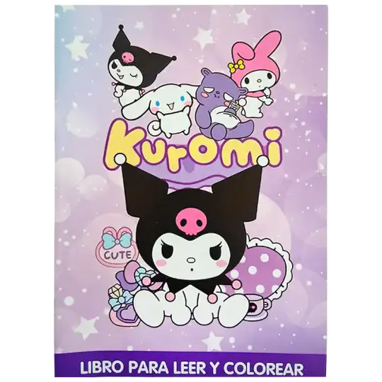 LIBRO A5 PARA COLOREAR KUROMI CBA