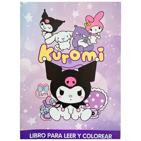 LIBRO A5 PARA COLOREAR KUROMI CBA