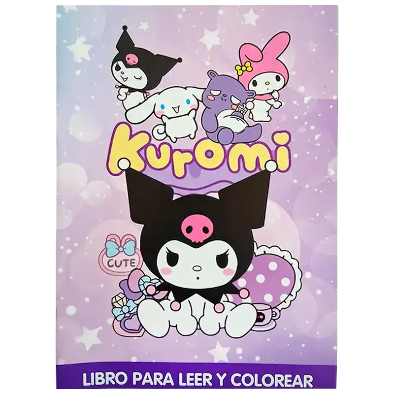 LIBRO A5 PARA COLOREAR KUROMI CBA