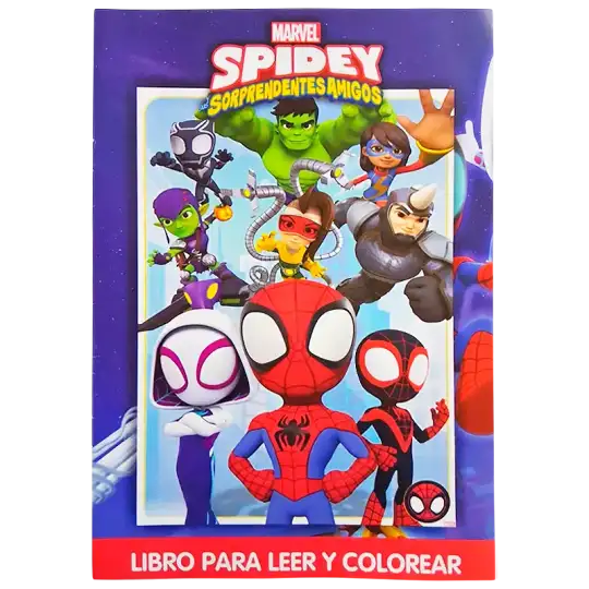 LIBRO A5 PARA COLOREAR SPIDEY AMIGOS CBA