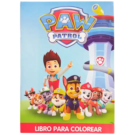 LIBRO A5 PARA COLOREAR PAW PATROL CBA