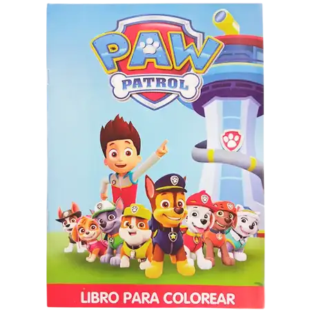 LIBRO A5 PARA COLOREAR PAW PATROL CBA