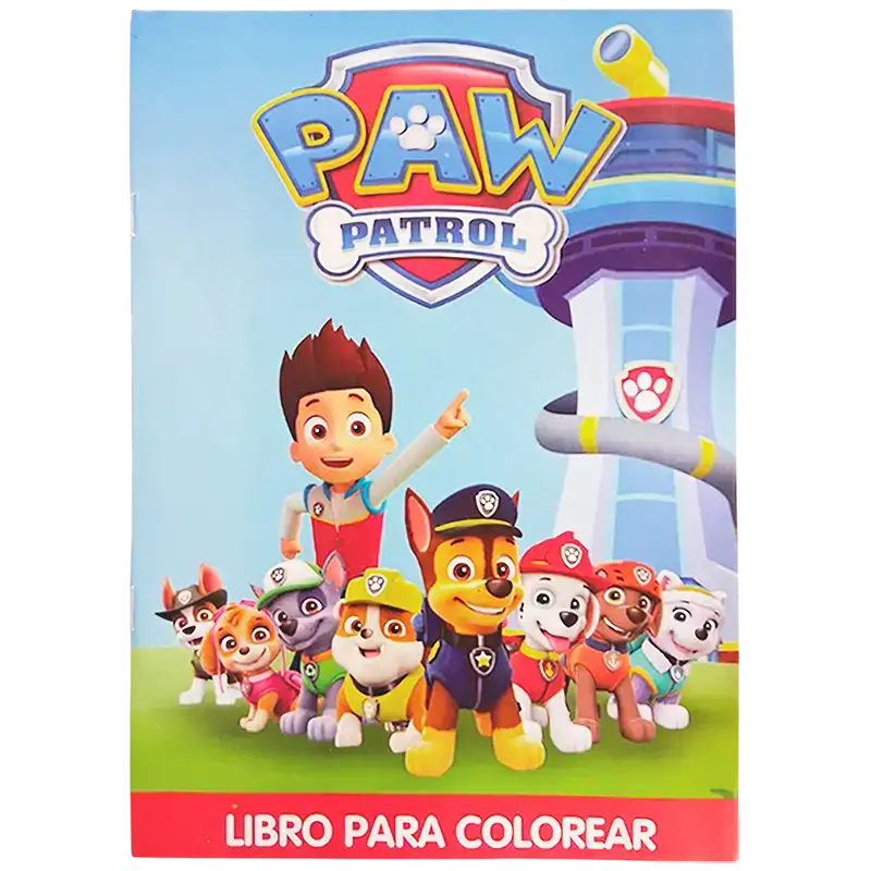 LIBRO A5 PARA COLOREAR PAW PATROL CBA