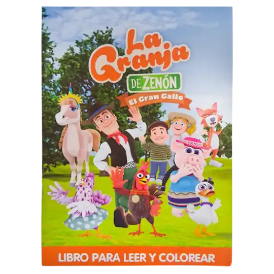 LIBRO A5 PARA COLOREAR LA GRANJA DE ZENON CBA