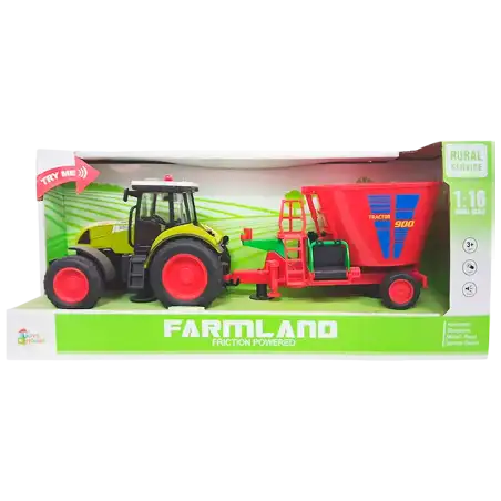 TRACTOR C/TOLVA, SONIDO Y LUZ ESC 1:16