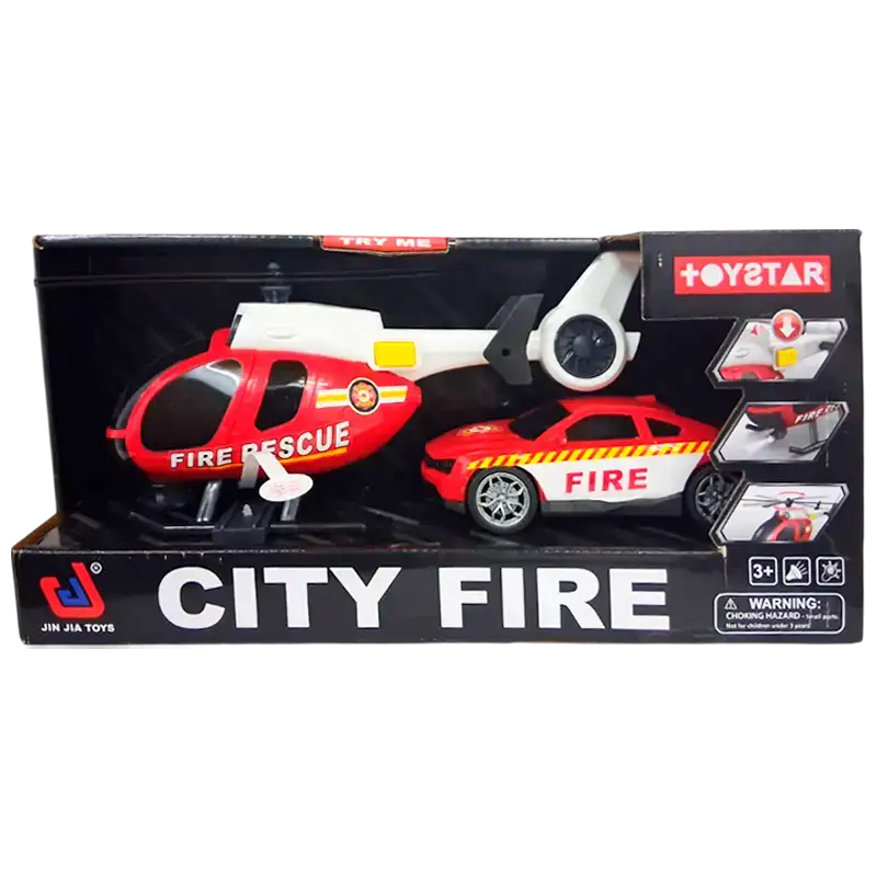 AUTO HELICOPTERO CON LUZ CAJA