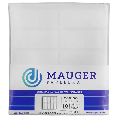 ETIQUETA M3025 50X20X250U