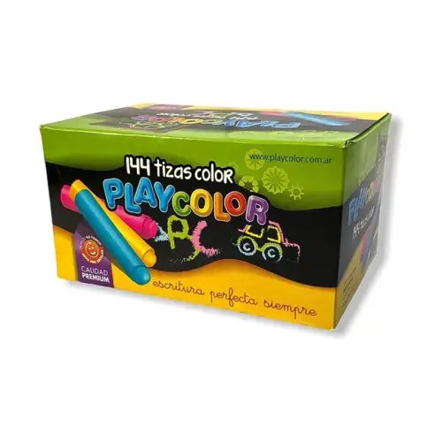 TIZA ESCOLAR PLAYCOLOR COLOR X 144