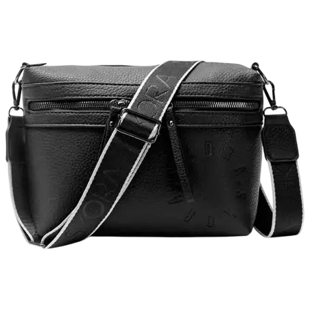BANDOLERA RIF C/CORREA  DE CINTA 28X20 NEGRA