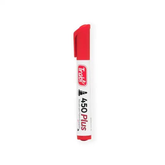 MARCADOR TRABI P/PIZARRA 450 ROJO