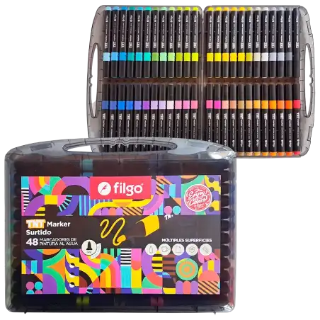 MARCADOR PINTURA AL AGUA TNT MARKER X48 FILGO