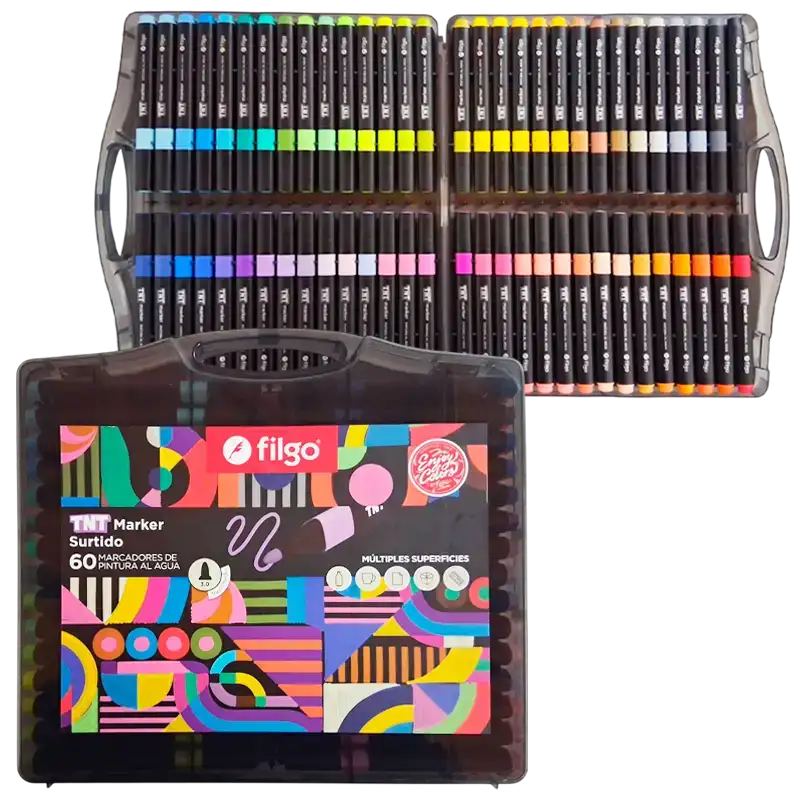 MARCADOR PINTURA AL AGUA TNT MARKER X60 FILGO
