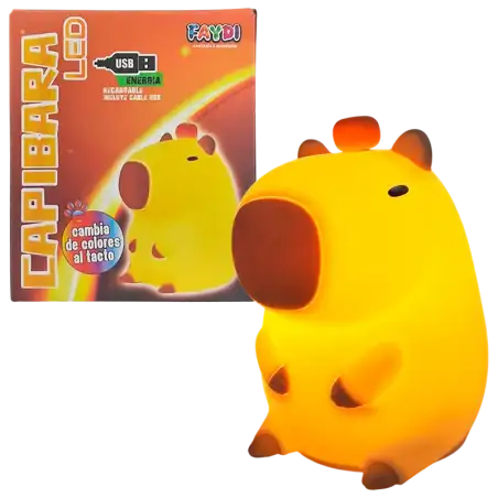 VELADOR LED CAPIBARA USB