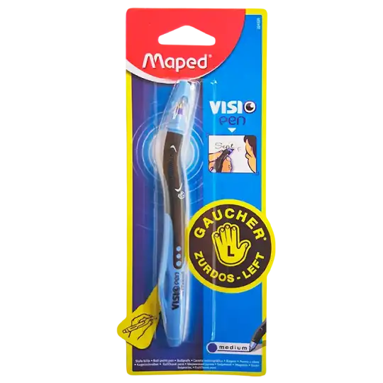 BOLIGRAFO CAP VISIO ZURDO AZUL X1