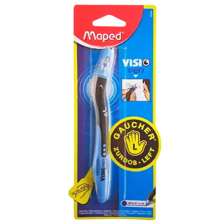BOLIGRAFO CAP VISIO ZURDO AZUL X1