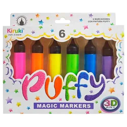 MARCADORES PUFFY 3D KIRUKI X6U