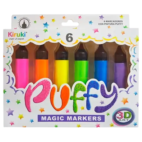 MARCADORES PUFFY 3D KIRUKI X6U