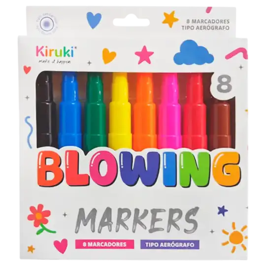 MARCADORES AEROGRAFOS BLOWING KIRUKI X8U