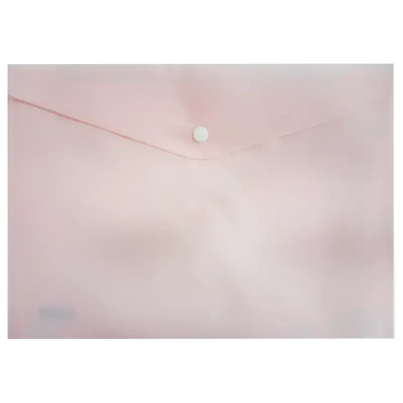 SOBRE C/ BOTON AVIOS A4 PASTEL ROSA