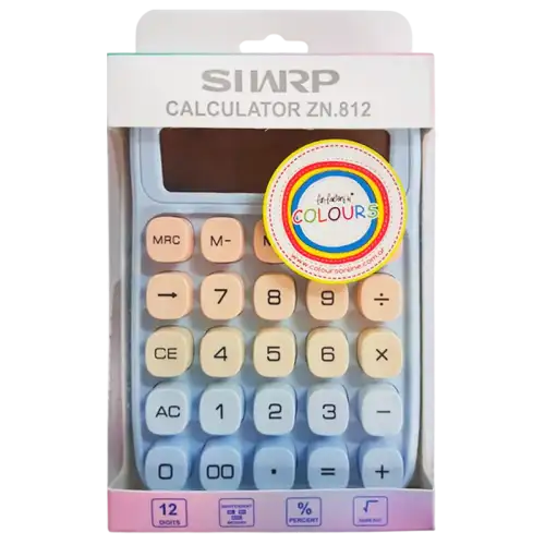 CALCULADORA VERTICAL PASTEL SOLAR Y PILA