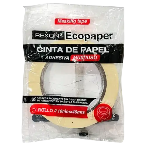 CINTA PAPEL ECOPAPER 18MMX40MT BLANCA
