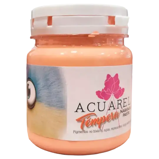 TEMPERA ACUAREL PASTEL POTE NARANJA 250GR