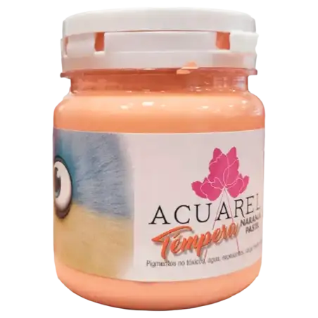 TEMPERA ACUAREL PASTEL POTE NARANJA 250GR