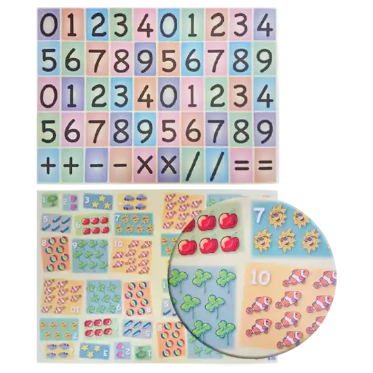 CARTULINA FANTASIA NUMEROS