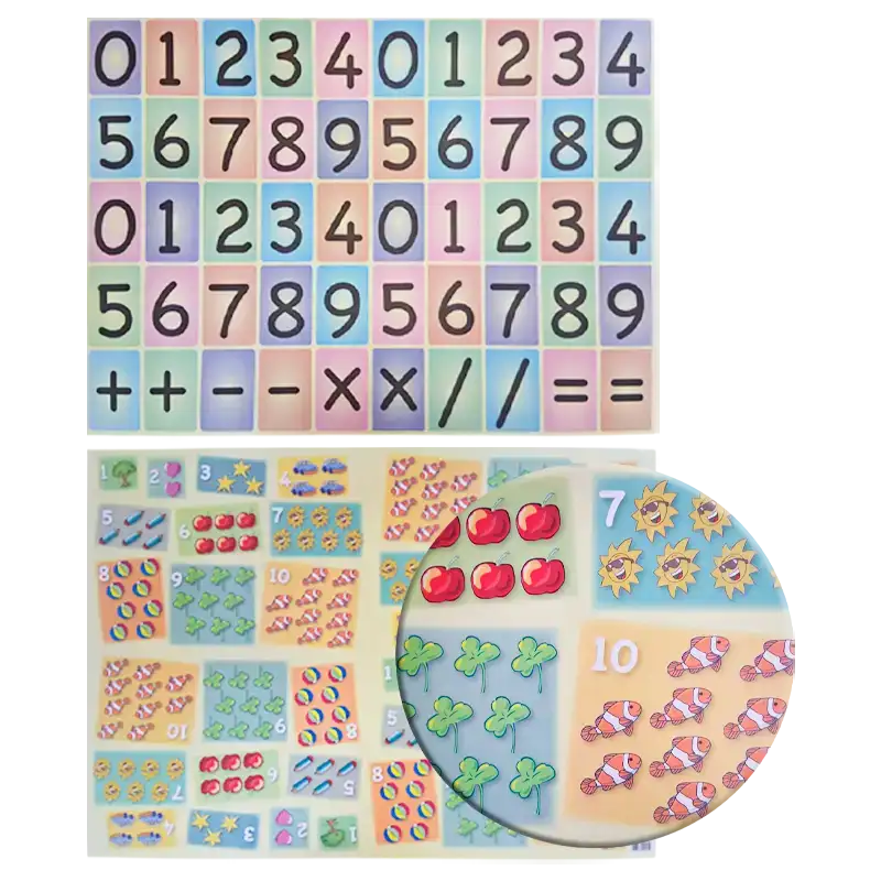 CARTULINA FANTASIA NUMEROS