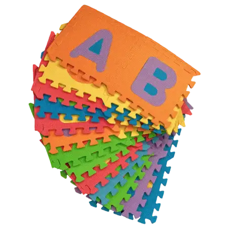 PISO GOMA EVA ABECEDARIO 26 PC 10MM