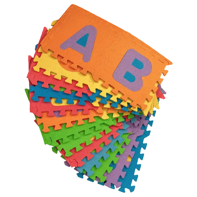 PISO GOMA EVA ABECEDARIO 26 PC 10MM