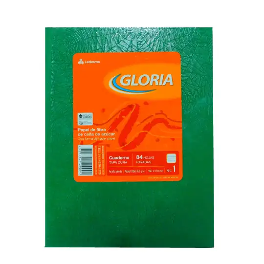 CUADERNO 16X21 ARANIA VERDE 84H RAY GLORIA