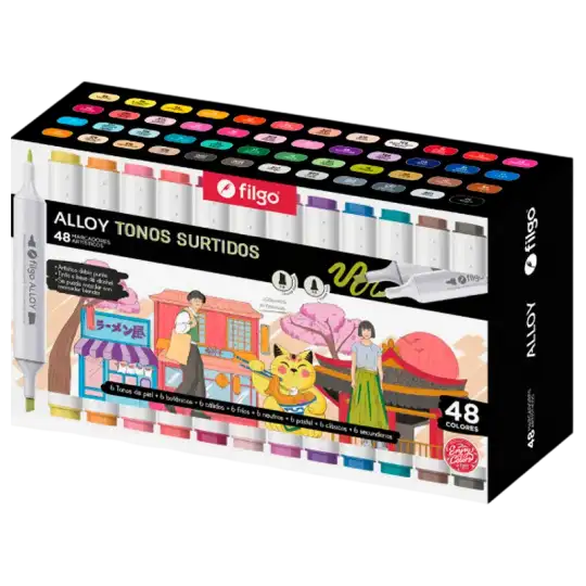 MARCADOR ARTISTICO DOBLE P ALLOY X48 FILGO