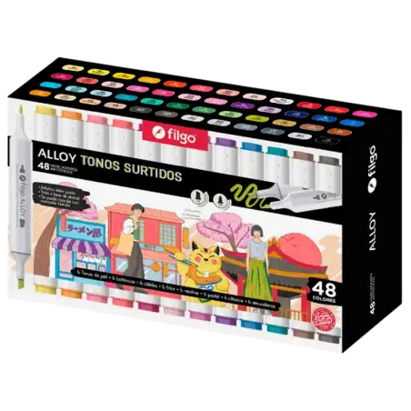 MARCADOR ARTISTICO DOBLE P ALLOY X48 FILGO