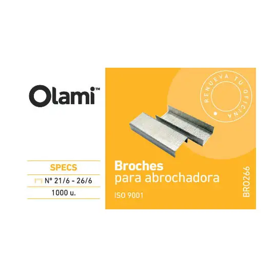 BROCHES N 21/6 X 1 CAJA OLAMI