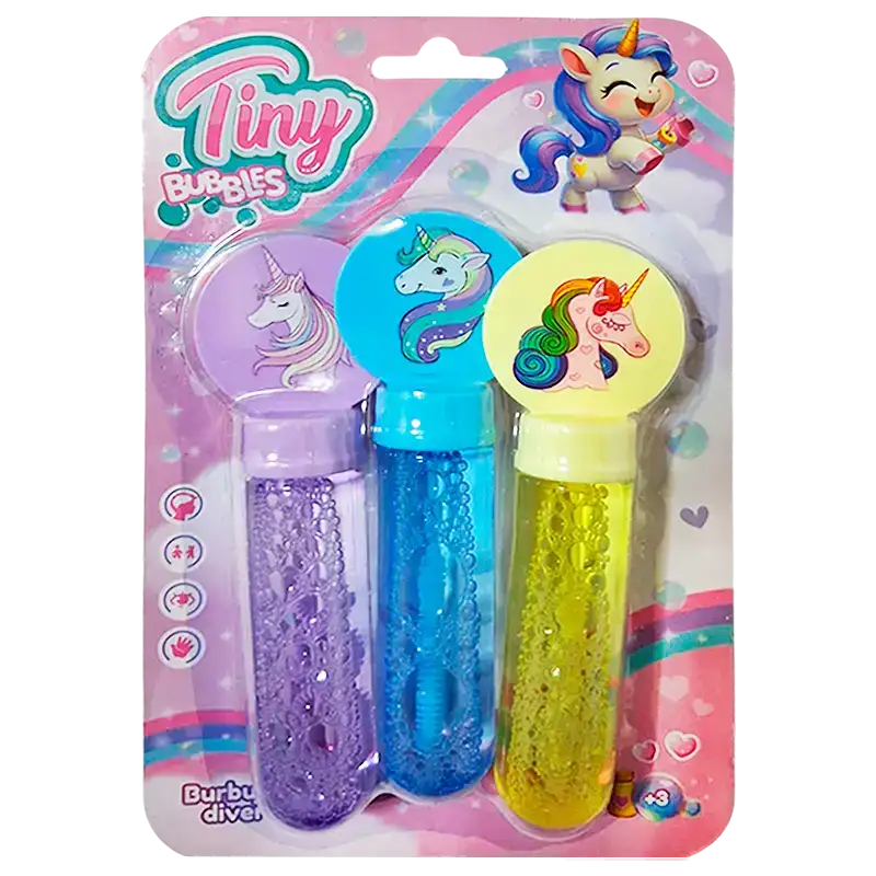 BURBUJEROS UNICORNIOS X3