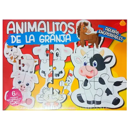 ROMPECABEZAS X4 ANIMALITOS DE LA GRANJA YUYU