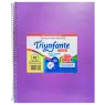 CUADERNO 21X27 ESP 60HR LILA VINILICO TRIUNFAN