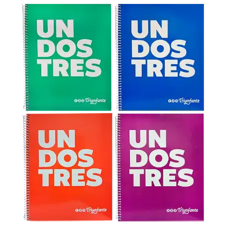 CUADERNO 21X27 ESP 60H LETRAS TRIUNFANTE