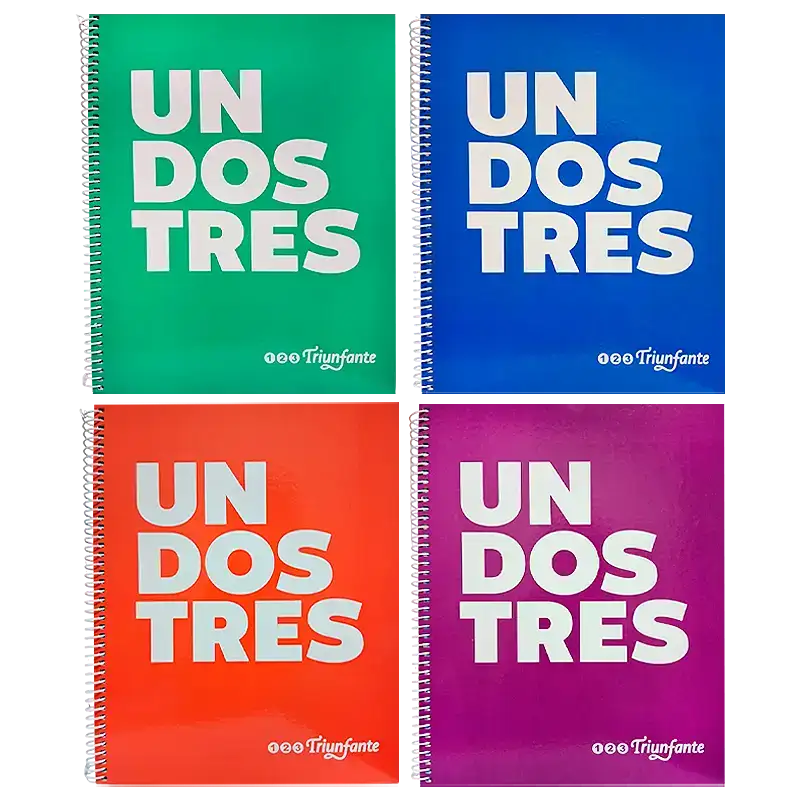 CUADERNO 21X27 ESP 60H LETRAS TRIUNFANTE