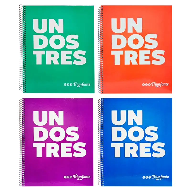 CUADERNO 21X27 ESP  100HC LETRAS TRIUNFANTE