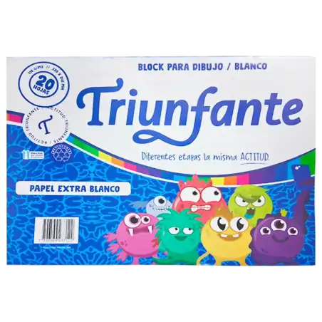 BLOCK N5 DIBUJO 20H blanca TRIUNFANTE