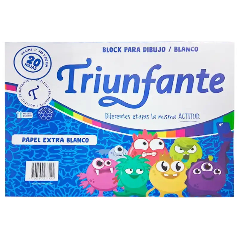 BLOCK N5 DIBUJO 20H blanca TRIUNFANTE